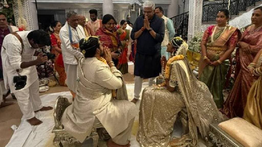 pv sindhu wedding first picture Indian Badminton Star Tied Knot with Venkat Datta Sai