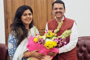 Pankaja Munde And Devedra Fadnavis Meeting At Mumbai.