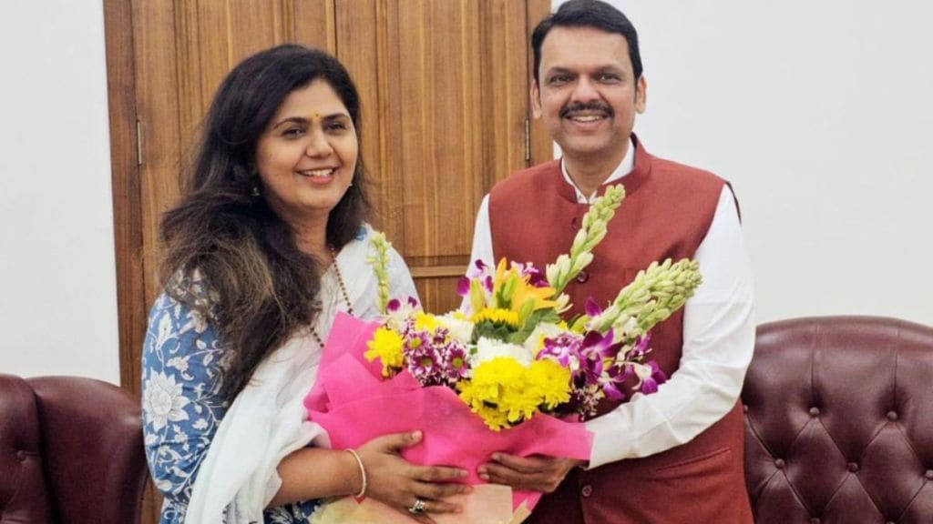 Pankaja Munde And Devedra Fadnavis Meeting At Mumbai.