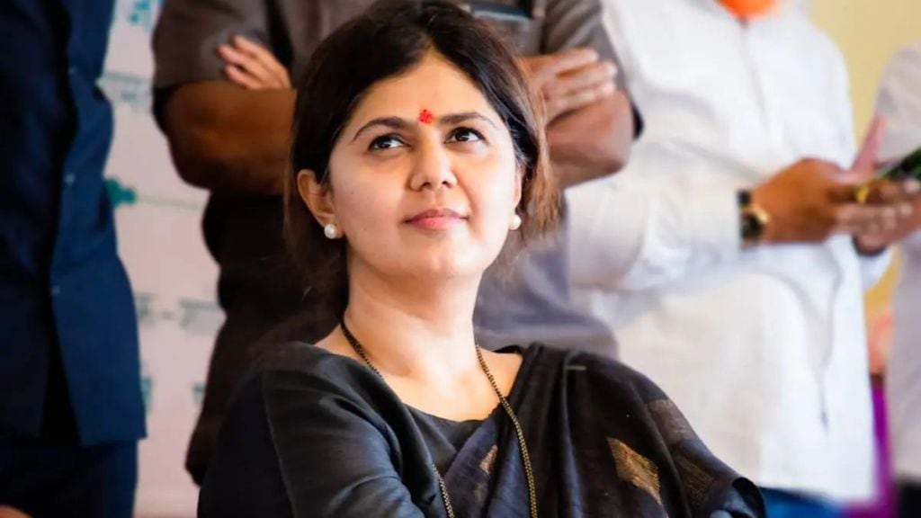 Senior BJP leader Pankaja Munde absent in Smriti Mandir