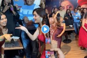 Prajakta Mali and amruta Khanvilkar dance