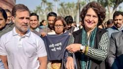 Priyanka Gandhi : ‘मोदी-अदाणी भाई भाई’ असं लिहिलेली बॅग घेऊन प्रियांका गांधी पोहचल्या संसदेत, राहुल गांधी म्हणाले, “क्यूट..”