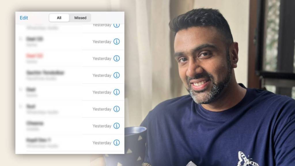 Who Called R Ashwin After Retirement Cricketer Shares Call Log Picture