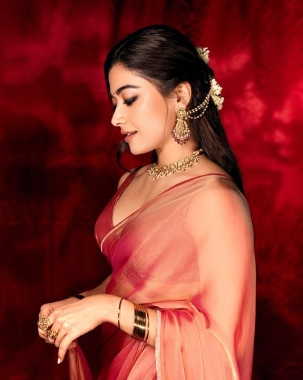 Rashmika Mandanna Saree Look