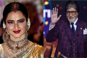 Rekha watches Amitabh Bachchan KBC