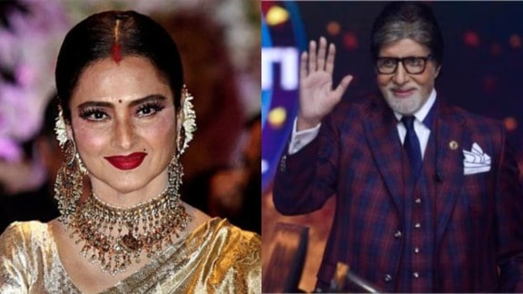 Rekha watches Amitabh Bachchan KBC