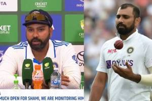 Rohit Sharma on Mohammed Shami Fitness and Comeback in Team for last 3 Test Against Australia