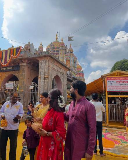 Dhanashri Kadgaonkar Jejuri Gadh visit