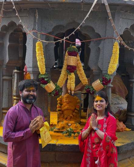 Dhanashri Kadgaonkar Jejuri Gadh visit