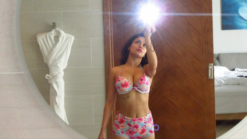 Avneet Kaurs look in floral bikini