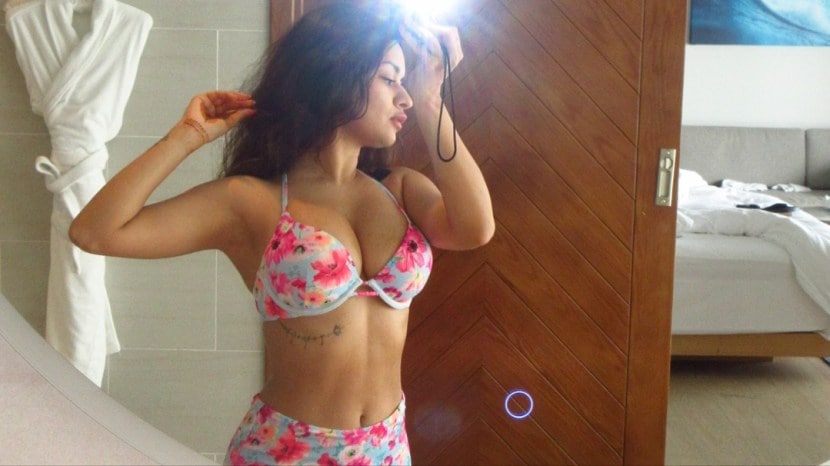 Avneet Kaurs look in floral bikini