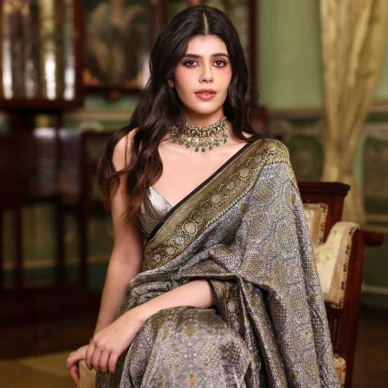 Bollywood actor Sanjana Sanghi shares pictures in saree on social media