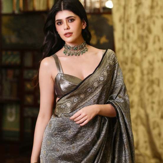 Bollywood actor Sanjana Sanghi shares pictures in saree on social media