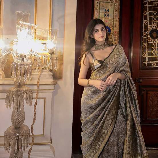 Bollywood actor Sanjana Sanghi shares pictures in saree on social media