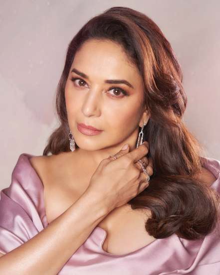 Bollywood star Madhuri Dixit shares bold look in pink dress on social media