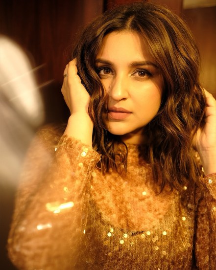 Parineeti Chopra shares golden outfit on social media