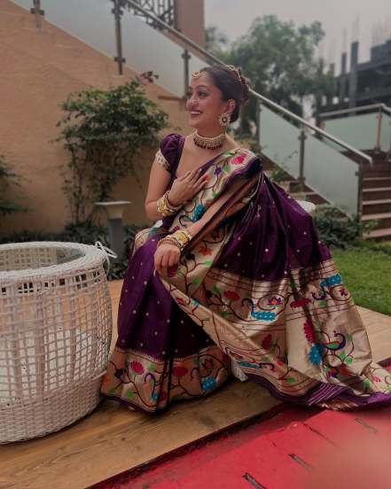 Actor Manasi Naik shares pictures in Paithani on social media with unique caption 