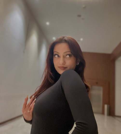 Manasi Naik Shares Hot pictures on social media in black bodycon dress for an event