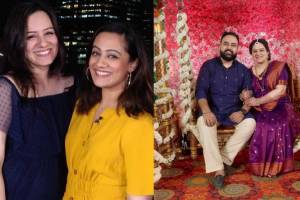 marathi actress spruha joshi sister kshipra joshi baby shower ceremony photos viral