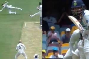 Steve Smith Stunning Slip Catch to Dismissed KL Rahul After Dropping Catch on First ball of the Game