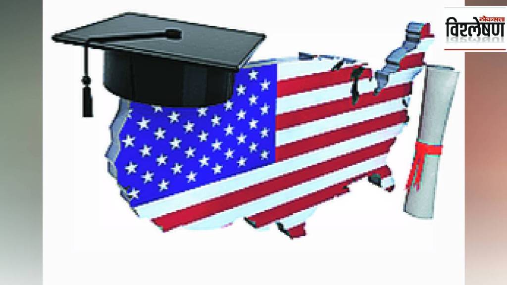 What are the reasons for the 38 percent drop in visas issued to Indian students by the US