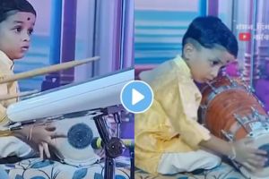 a child playing amazing dholaki video goes viral