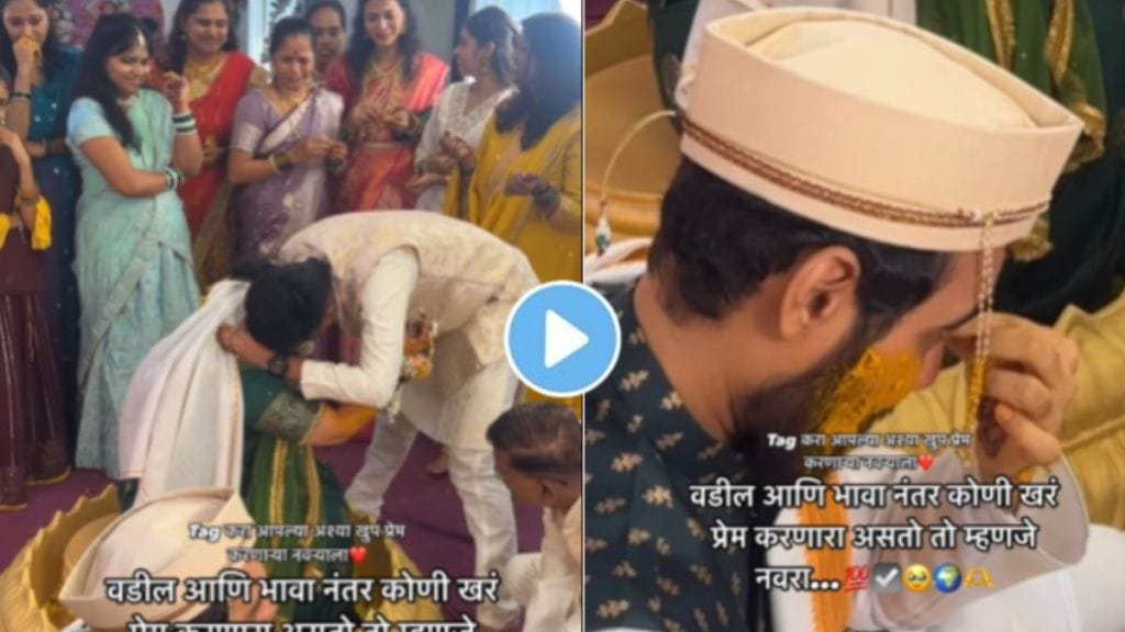 A groom breaks down in tears as he watches his bride cry