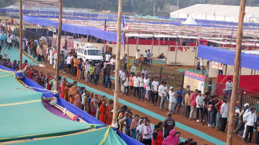 68th mahaparinirvan diwas, dr babasaheb ambedkar, People gathered from all over the Maharashtrashtra at shivaji park