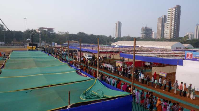 68th mahaparinirvan diwas, dr babasaheb ambedkar, People gathered from all over the Maharashtrashtra at shivaji park