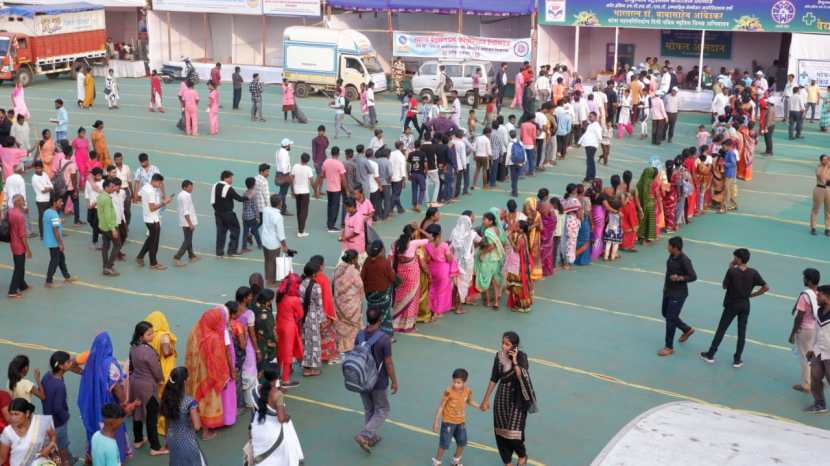 68th mahaparinirvan diwas, dr babasaheb ambedkar, People gathered from all over the Maharashtrashtra at shivaji park