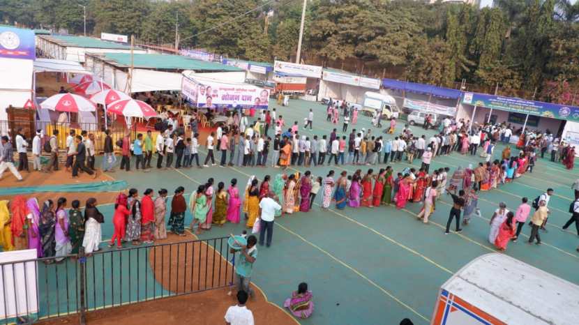 68th mahaparinirvan diwas, dr babasaheb ambedkar, People gathered from all over the Maharashtrashtra at shivaji park