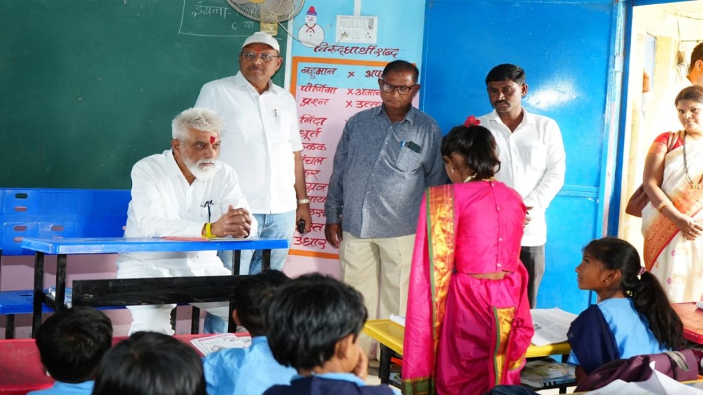 Devarpade School, Dada Bhuse Visit Malegaon Taluka ,