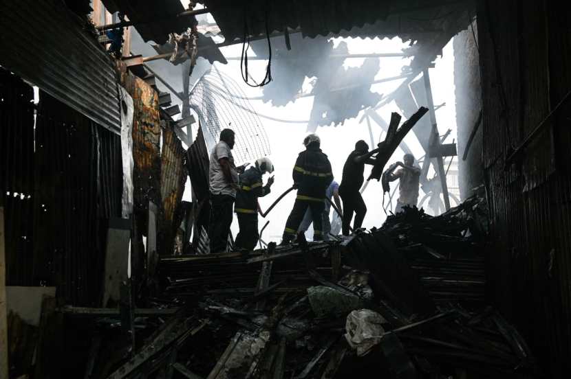 massive fire in mumbais sakinaka two scrap material godowns