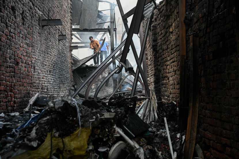 massive fire in mumbais sakinaka two scrap material godowns