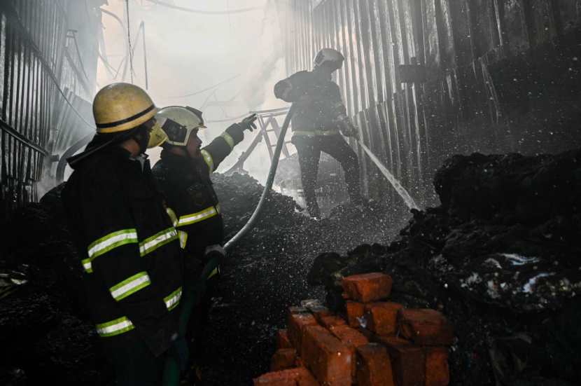 massive fire in mumbais sakinaka two scrap material godowns