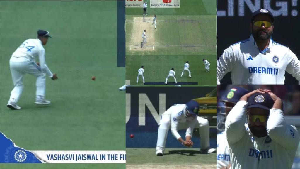 Yashasvi Jaiswal drops 3 catches on Day 4 leaves Rohit Sharma furious Watch Video