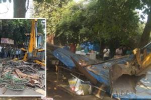 Panvel Municipal Corporation anti encroachment action