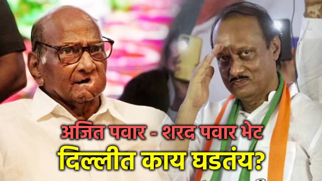 Ajit Pawar Sharad Pawar Meet in Delhi