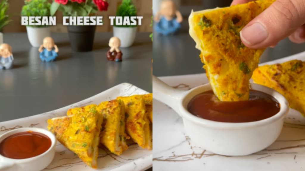 besan cheese toast recipe