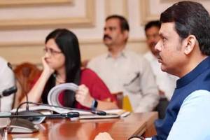 solar power generation projects inaugurated by Fadnavis through video conferencing at the Sahyadri Guest House