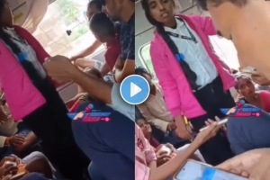 Fake tc in train asking for train tickets viral video on social media