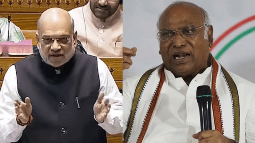 Mallikarjuna kHarge on amit shah, shah on Ambedkar, marathi news, amit shah press on Ambedkar statement