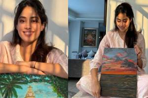 janhvhi kapoor share her paintings