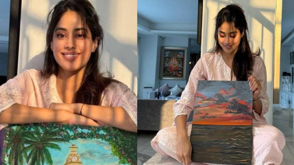 janhvhi kapoor share her paintings