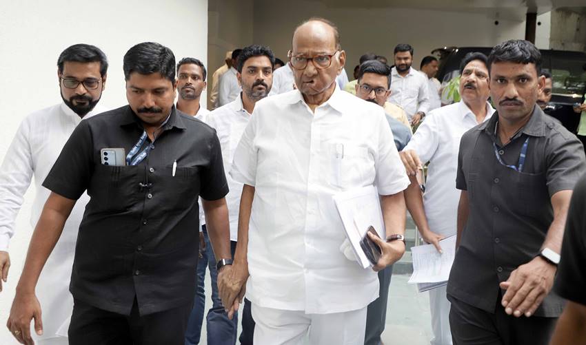 Ajit Pawar and Sharad Pawar