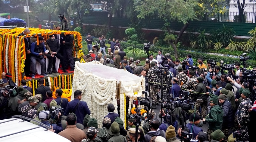 Manmohan Singh's funeral