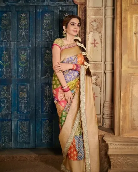 Silk Saree With Rangkat Pattern