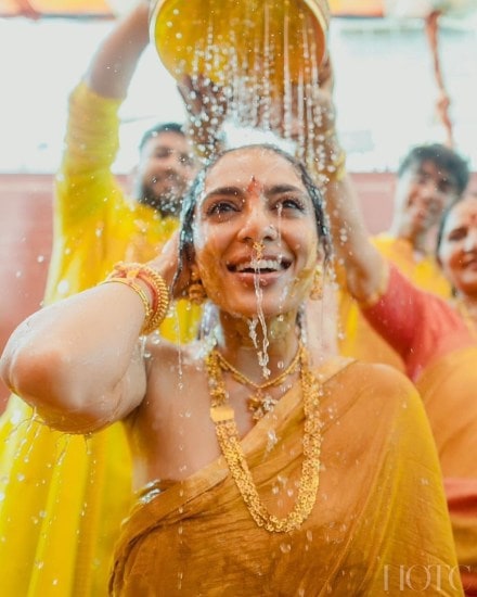 Shobhita Dhulipala Haldi ceremony