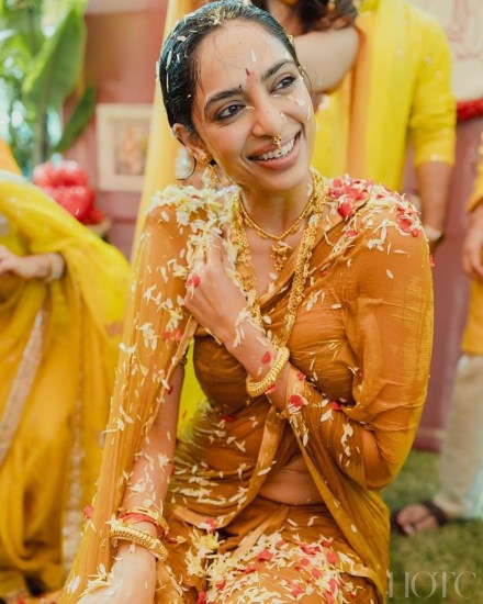 Shobhita Dhulipala Haldi ceremony