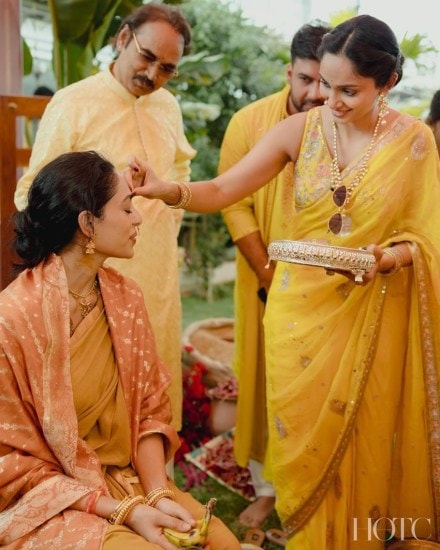 Shobhita Dhulipala Haldi ceremony